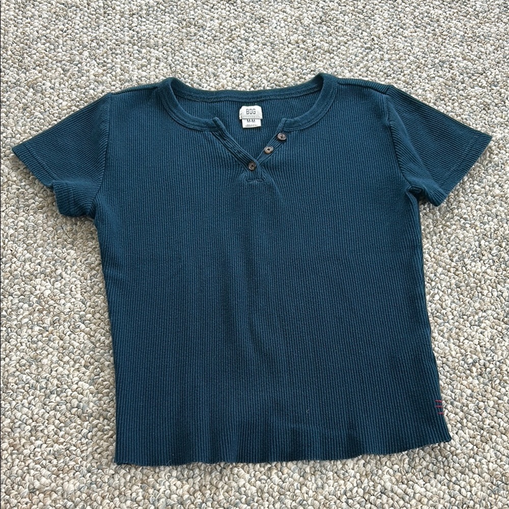 Urban Outfitters Teal Crop Top